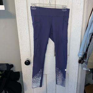 Purple Cropped Lululemon leggings